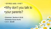 初中英语人教新目标 (Go for it) 版八年级下册Unit 4 Why don’t you talk to your parents?Section A评课课件ppt