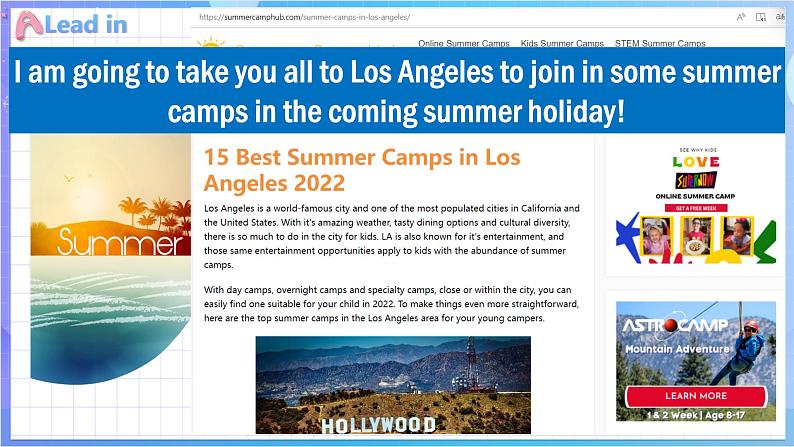 Module7SummerinLosAngeles_Unit1Pleasewritetomeandsendmesomephotos!课件2021-2022学年外研版八年级英语下册05