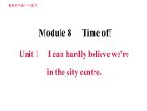 2020-2021学年外研版八年级下册英语课件Module8Unit1Icanhardlybelievewe'reinthecitycentre