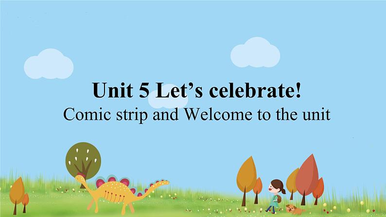 英语译林版 7年级上册 U5 Welcome to the unit PPT课件01