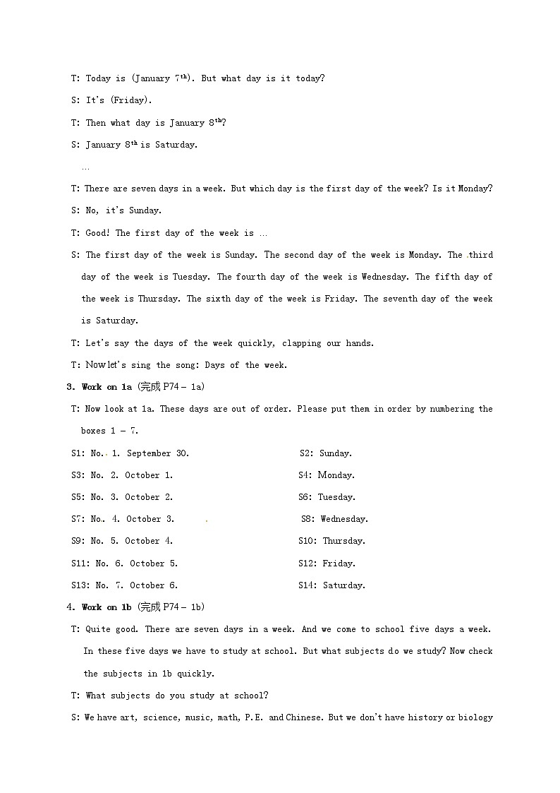 教案：Unit 9  My favorite subject is science. Period 302