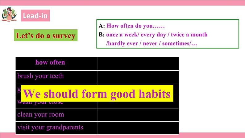 Unit 2 How often do you exercise ？Section A （GF- 3C）课件+教案+练习05