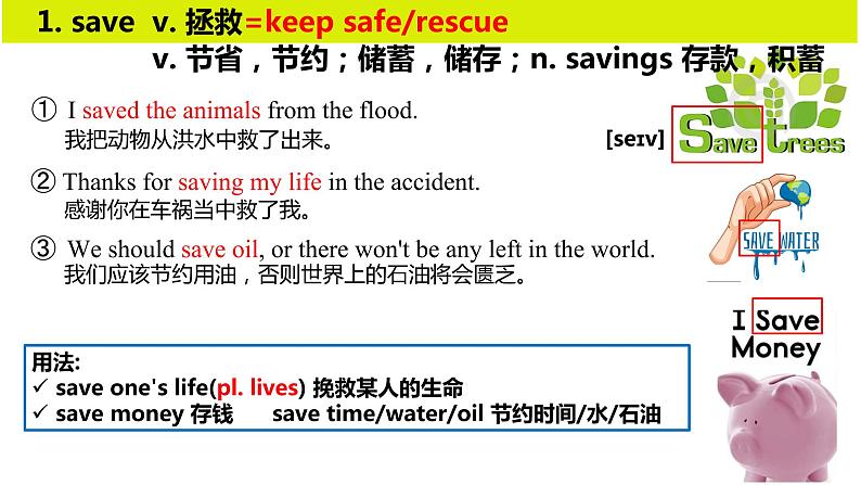深圳沪教牛津版七年级下 7B Unit 4 Save the trees（Vocabulary)第8页