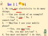 深圳沪教牛津版七下U6 Electricity Grammar 课件