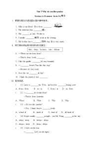 初中英语人教新目标 (Go for it) 版七年级下册Section A达标测试