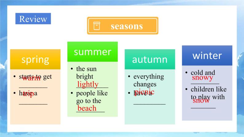 Module 2 Unit4 Seasons 第二课时课件+教案07