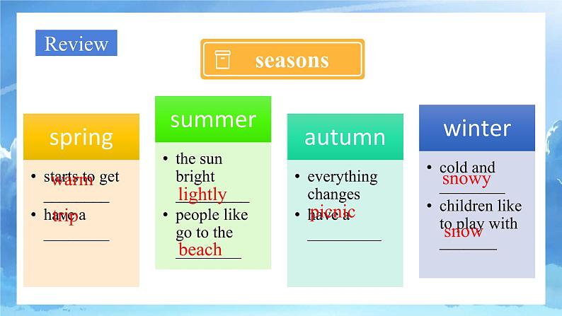 Module 2 Unit4 Seasons 第二课时课件+教案07