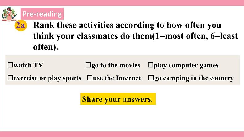 Unit 2 How often do you exercise？ Section B 2a-2e 课件+教案+练习08