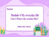 Starter Module4 Unit2 What's the weather like 课件 PPT+教案