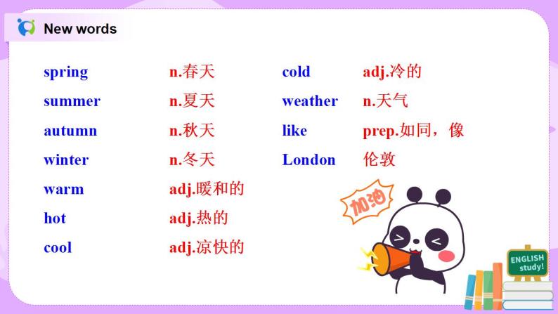 Starter Module4 Unit2 What's the weather like 课件 PPT+教案04