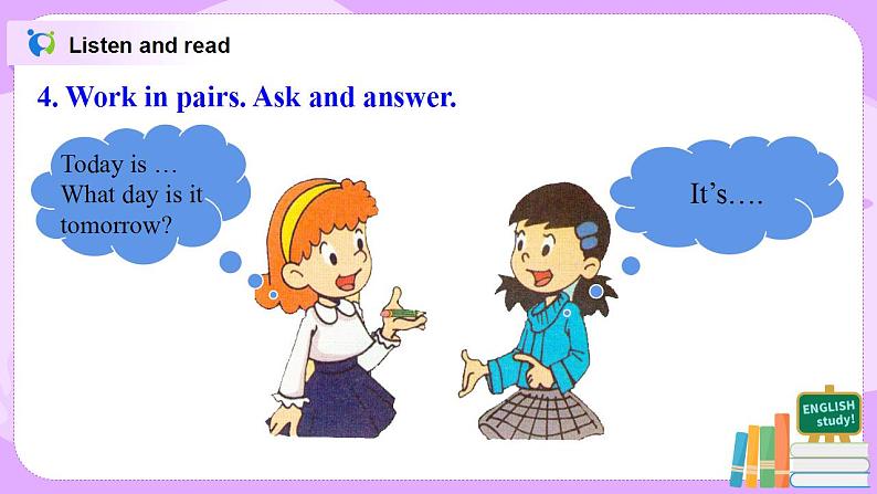 Starter Module4 Unit1 What day is it today 课件 PPT+教案08