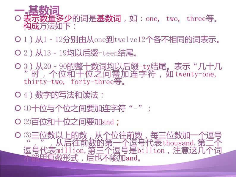 中考英语专题5    数词复习课件第4页