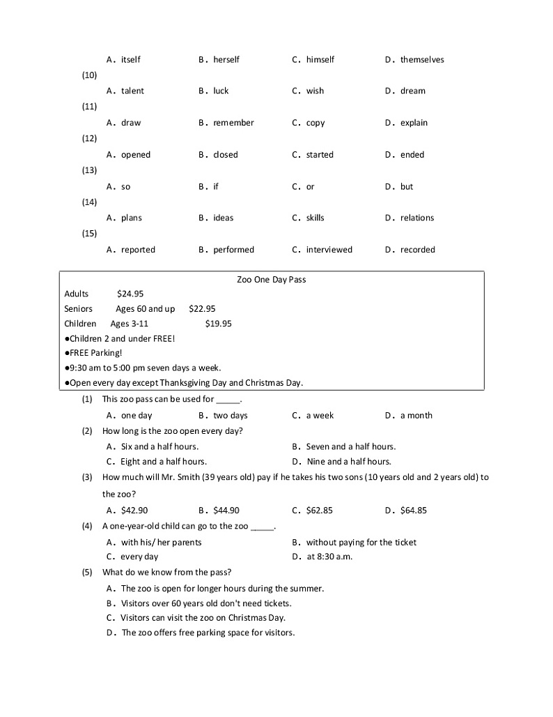 2019-2020学年河南洛阳洛龙区洛阳市第二外国语学校八下期中英语试卷第2页