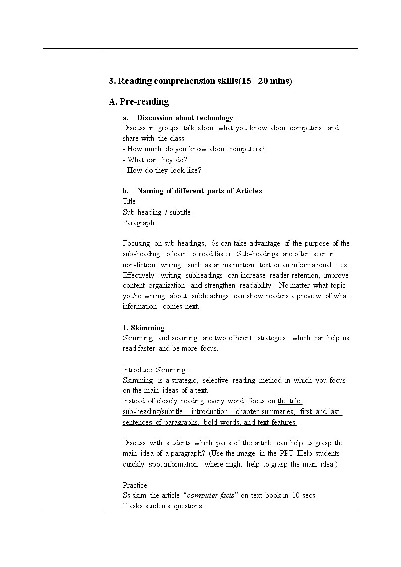 《Unit 3 Computers》 Vocabulary and Reading教案+课件02