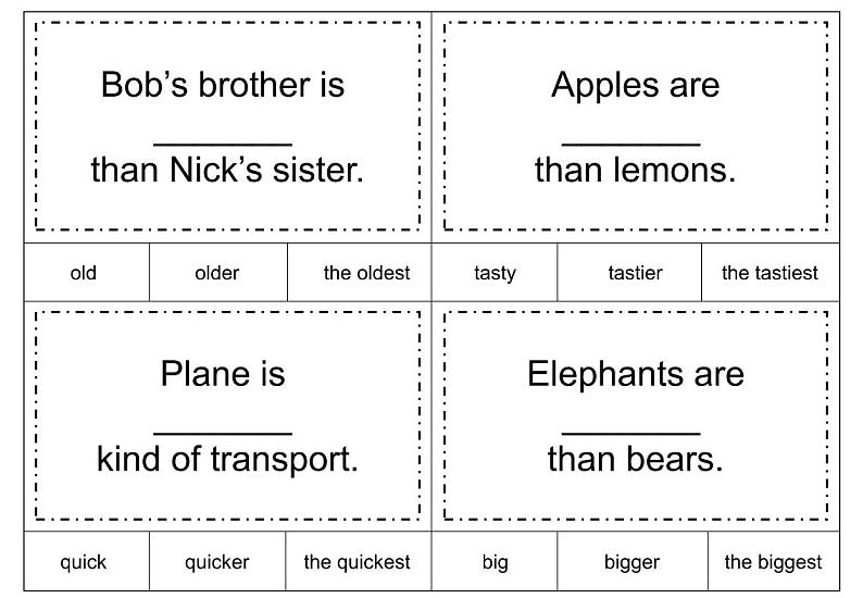 比较级task card 1第1页