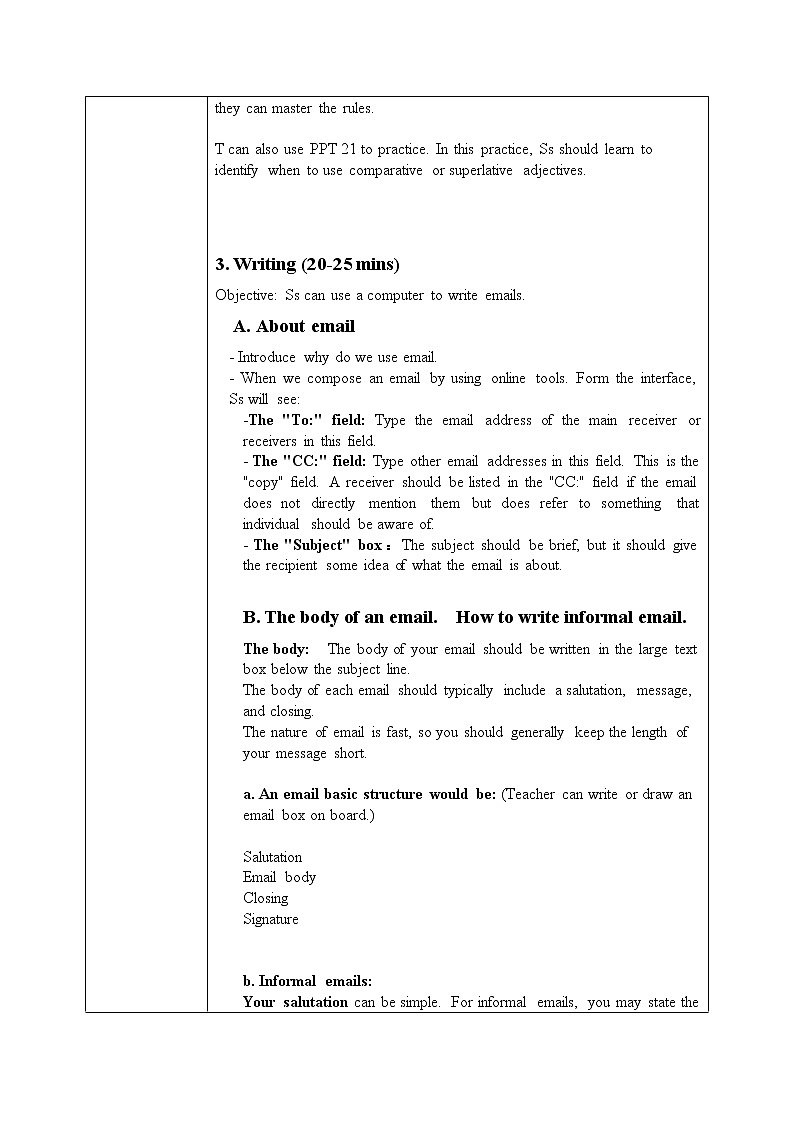 《Unit 3 Computers》grammar and writing 教案第3页