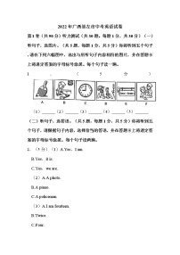 2022年广西崇左市中考英语试卷解析版