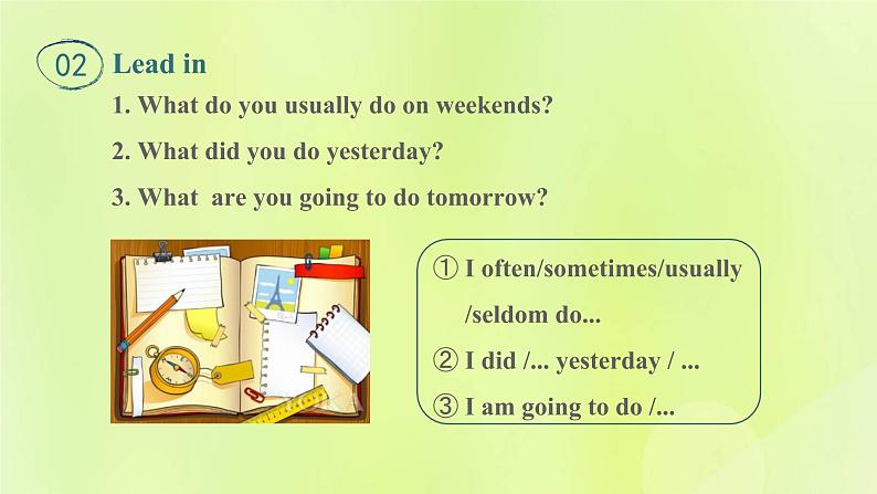 冀教版七年级英语下册Unit 4 After-School Activities Lesson 24 How was Your Weekend课件04