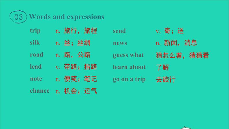 冀教版七年级英语下册Unit 1 A Trip to the Silk Road Lesson 1 A Trip to China课件04