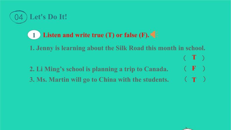 冀教版七年级英语下册Unit 1 A Trip to the Silk Road Lesson 1 A Trip to China课件05