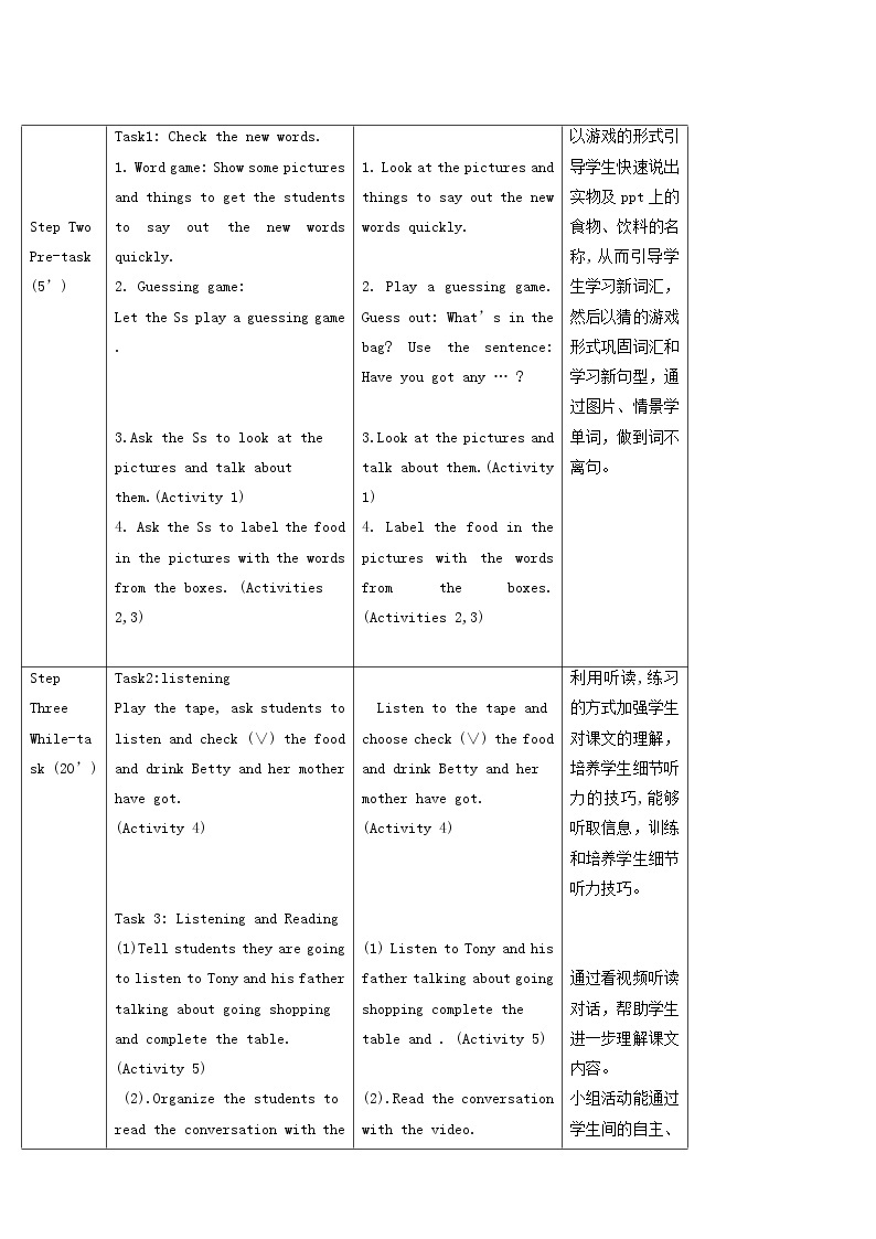 外研版七年级英语上册module4 healthy food unit1 we’ve got lots of apples教案02