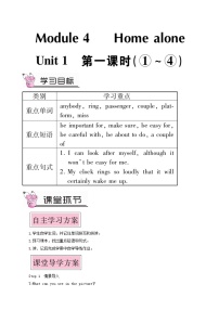 外研版 (新标准)Unit 1 I can look after myself, although it won’t be easy for me.第1课时教案