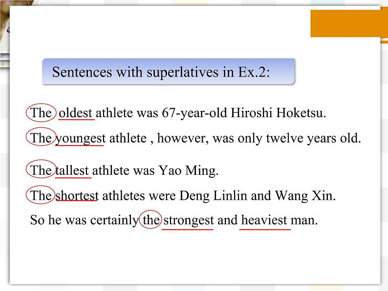 北师大版8上英语Unit 3《Lesson 8 Olympic Winners》第二课时 课件第6页