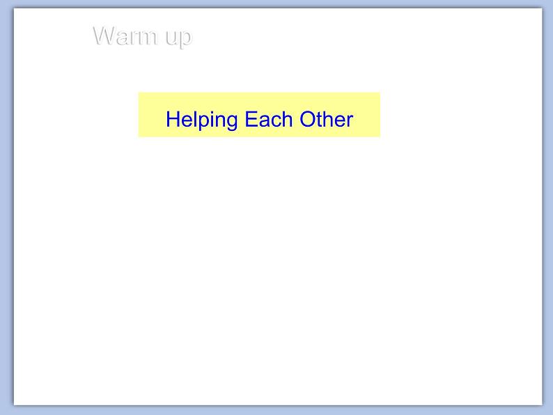 北师大版8上英语Unit5《Lesson 14 Helping Each Other》第二课时 课件第2页