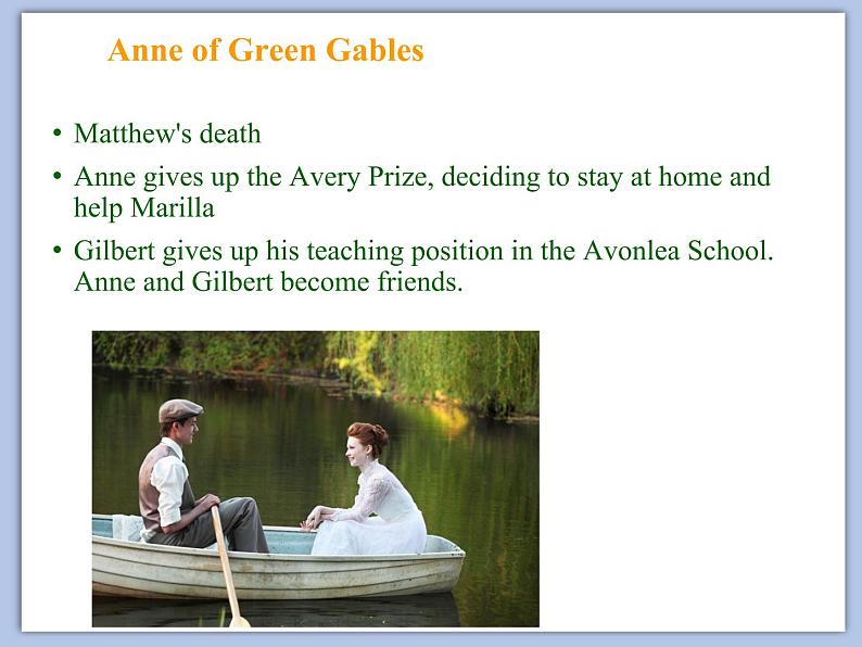 北师大9年级Unit 5《Lesson 13 Anne of Green Gables》课件05