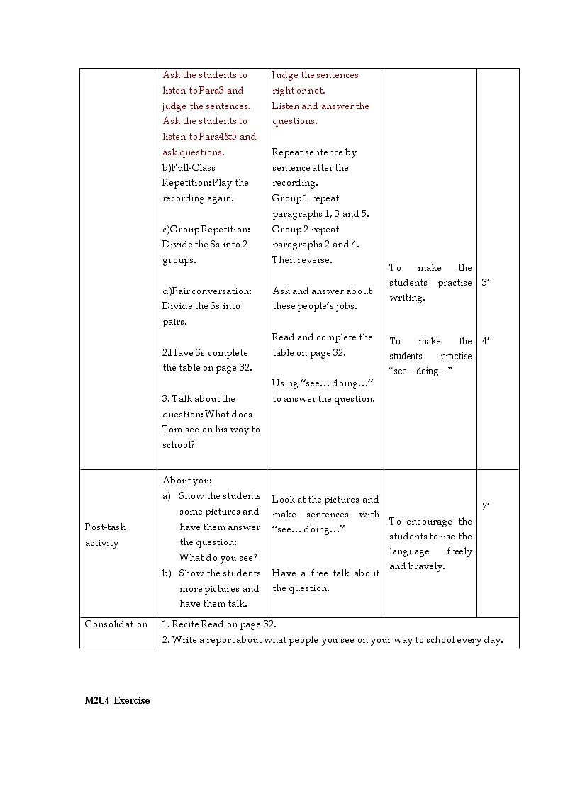 牛津上海版七年级上英语 unit4教案 第5课时02