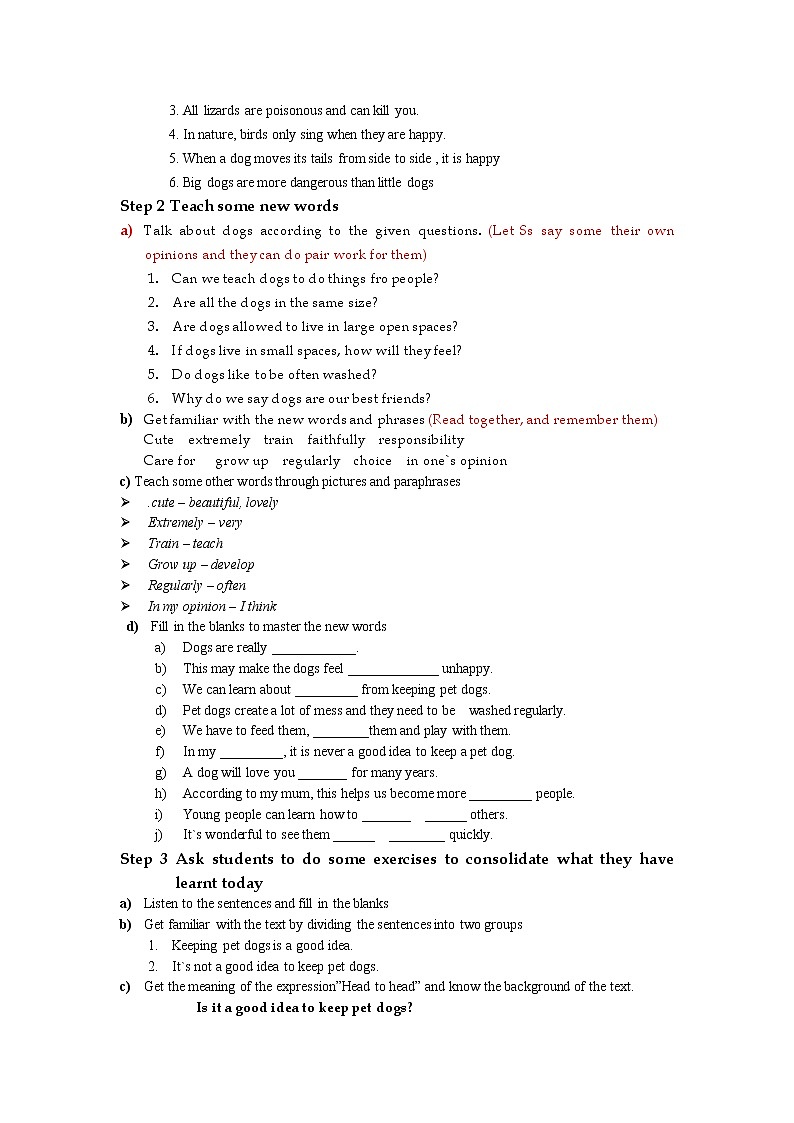 牛津上海版九年级上Unit3单元教案第2页