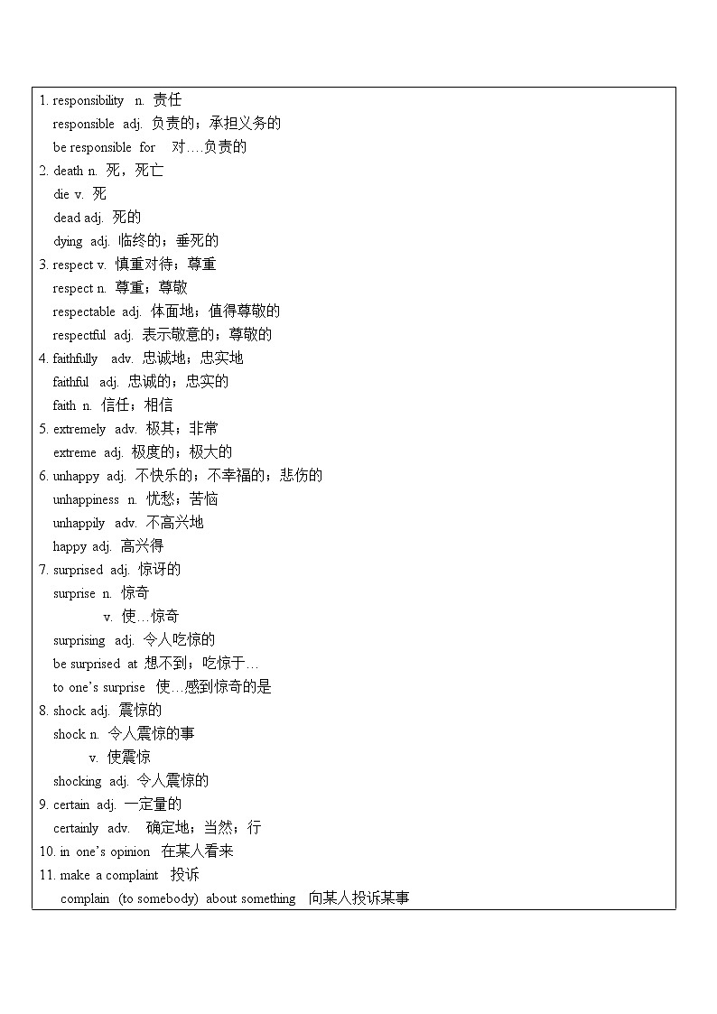 牛津上海版九年级上Unit3复习教案第2页