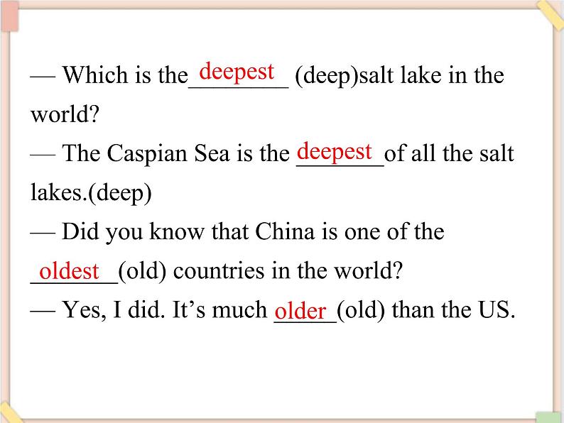 鲁教版五四制8上英语Unit5_SectionA（Grammar_Focus-4c）精品课件第5页