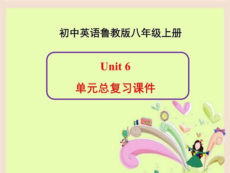 鲁教版五四制8上英语Unit6_单元总复习课件01