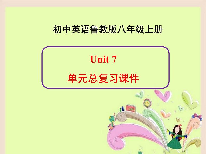 鲁教版五四制8上英语Unit7_单元总复习课件01