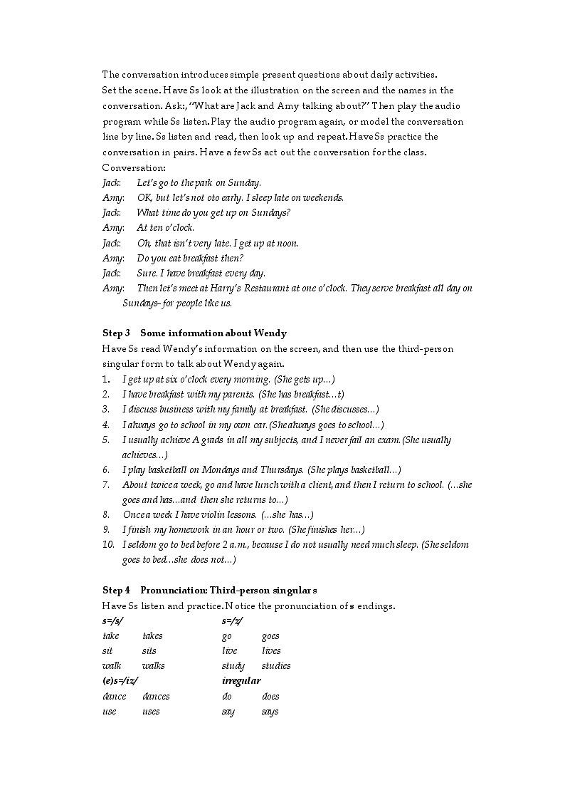 上海版牛津英语八年级上 Unit 2 教案 第3课时02
