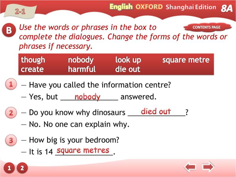 牛津上海版英语八年级上册课件：Unit5-Workbook05