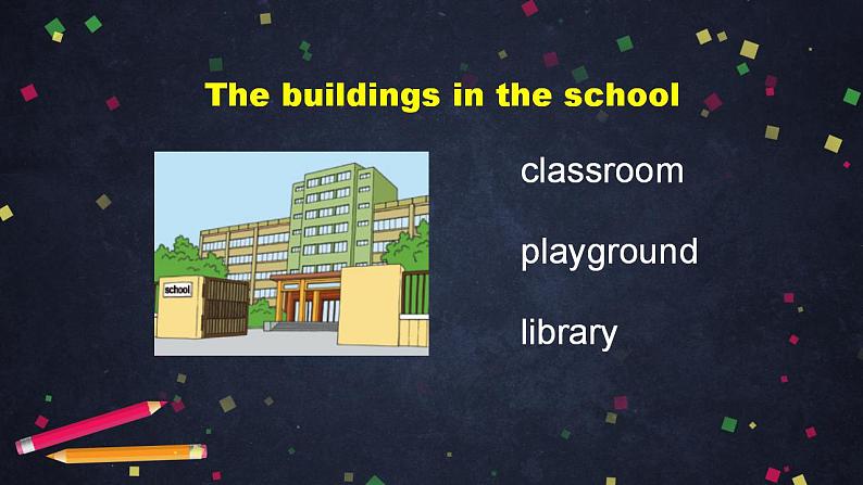 外研版英语7年级上册 M3 Unit 2 The library is on the left of the playground-2PPT 课件第2页