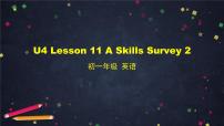 2021学年Lesson 11 A Skills Survey教学演示课件ppt