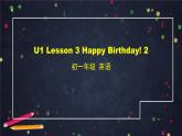 北师大版英语7年级上册 U1 Lesson 3 Happy Birthday 2-2 PPT课件