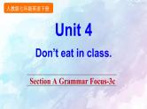 人教新目标版七年级下册英语  Unit 4 Section A Grammar Focus-3c课件