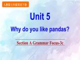 人教新目标版七年级下册英语  Unit 5 Section A Grammar Focus-3c课件