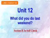 人教新目标版七年级下册英语  Unit 12 Section B 3a-Self Check课件