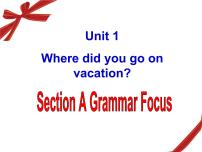 初中人教新目标 (Go for it) 版Unit 1 Where did you go on vacation?Section A图文课件ppt