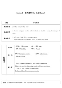 英语人教新目标 (Go for it) 版Section B学案设计