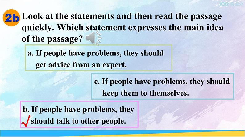 人教新目标版八年级上册英语Unit 10第4课时（Section B 2a-2e）课件05