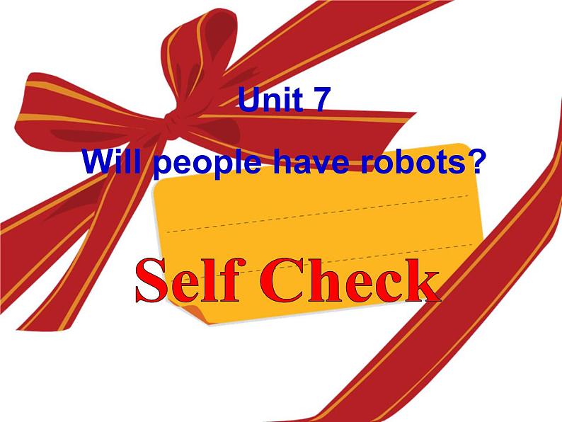 人教版八年级上册英语Unit7样品课件_02（共4份）Self Check课件第1页