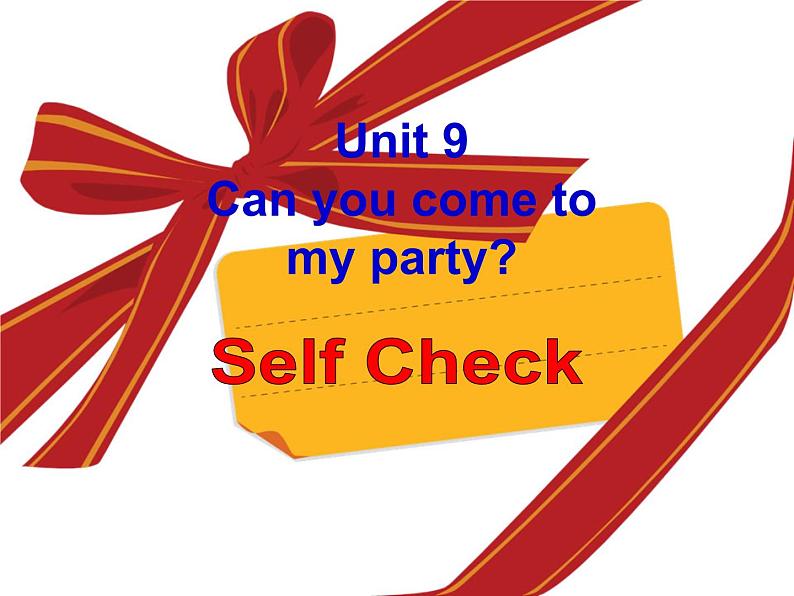 人教版八年级上册英语Unit9样品课件_02（共4份）Self Check课件第1页