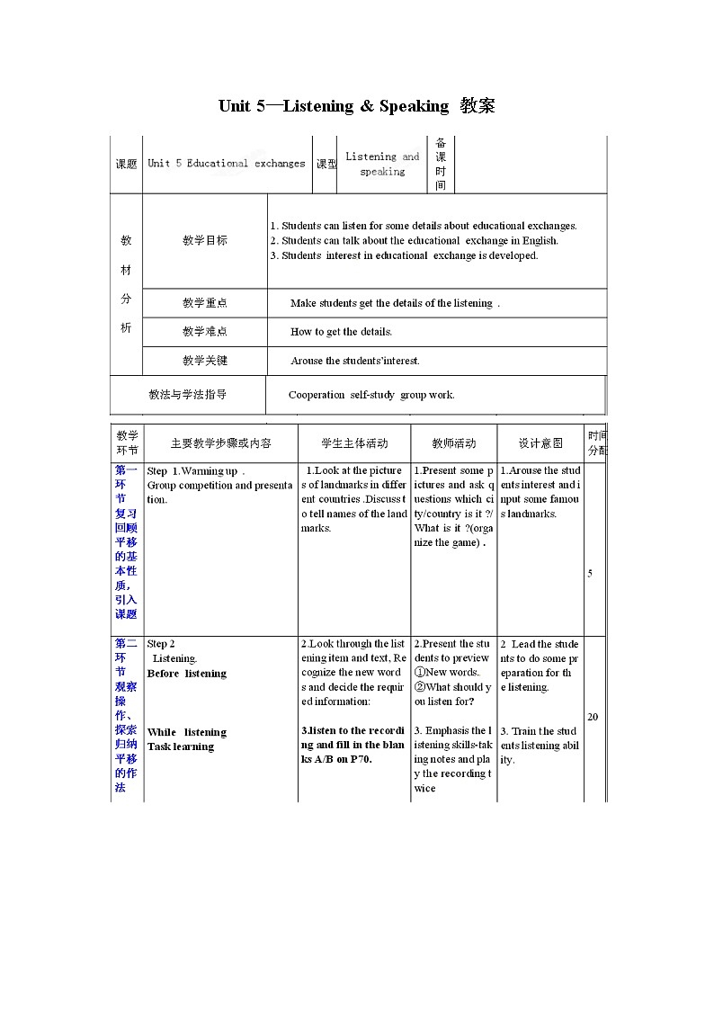 沪教牛津版英语8年级上册 Module 3 Unit 5 PPT课件+教案01