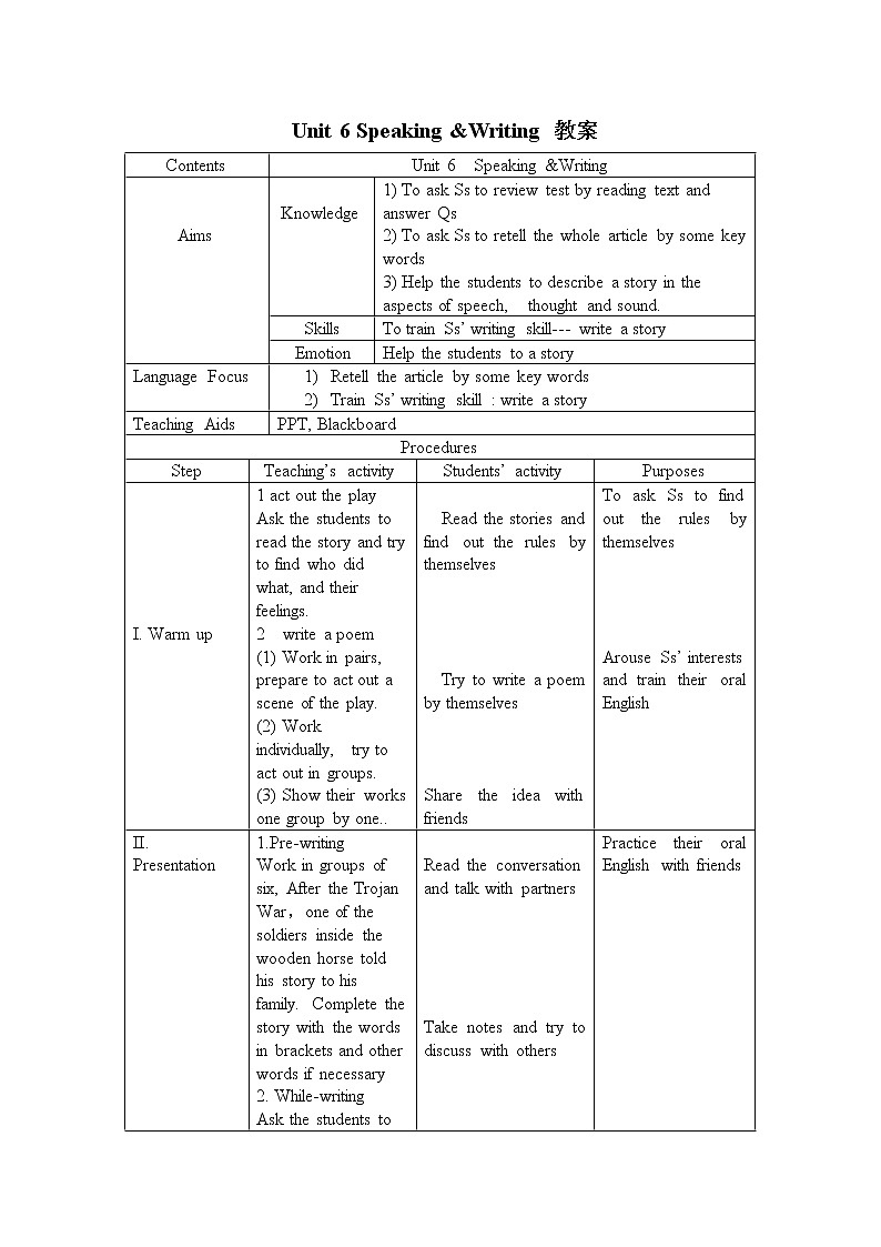 沪教牛津版英语8年级上册 Module 3 Unit 6 PPT课件+教案01